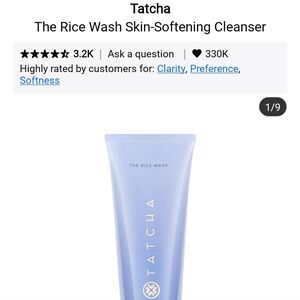 NIB TATCHA THE RICE WASH SKIN SOFTENING CLEANSER